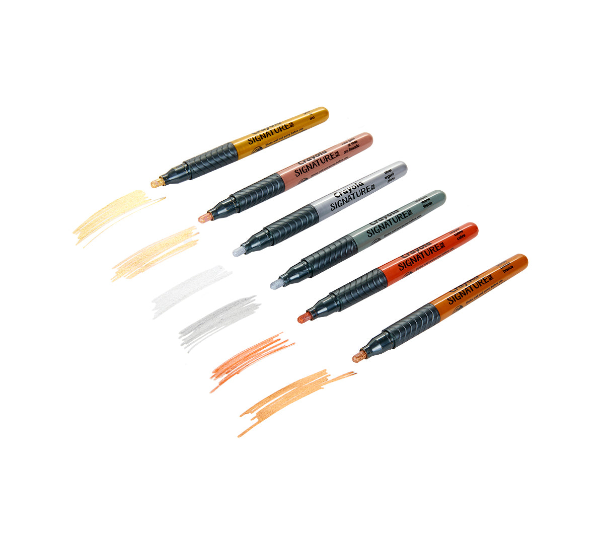Signature Metallic Permanent Markers, 6 Count - US 1203
