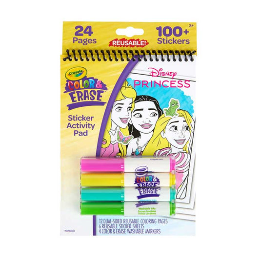 Disney Princess Color & Erase Reusable Sticker Activity Pad - US 3406