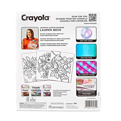 Flower Child Adult Coloring Book, 32 Pages - US 7576